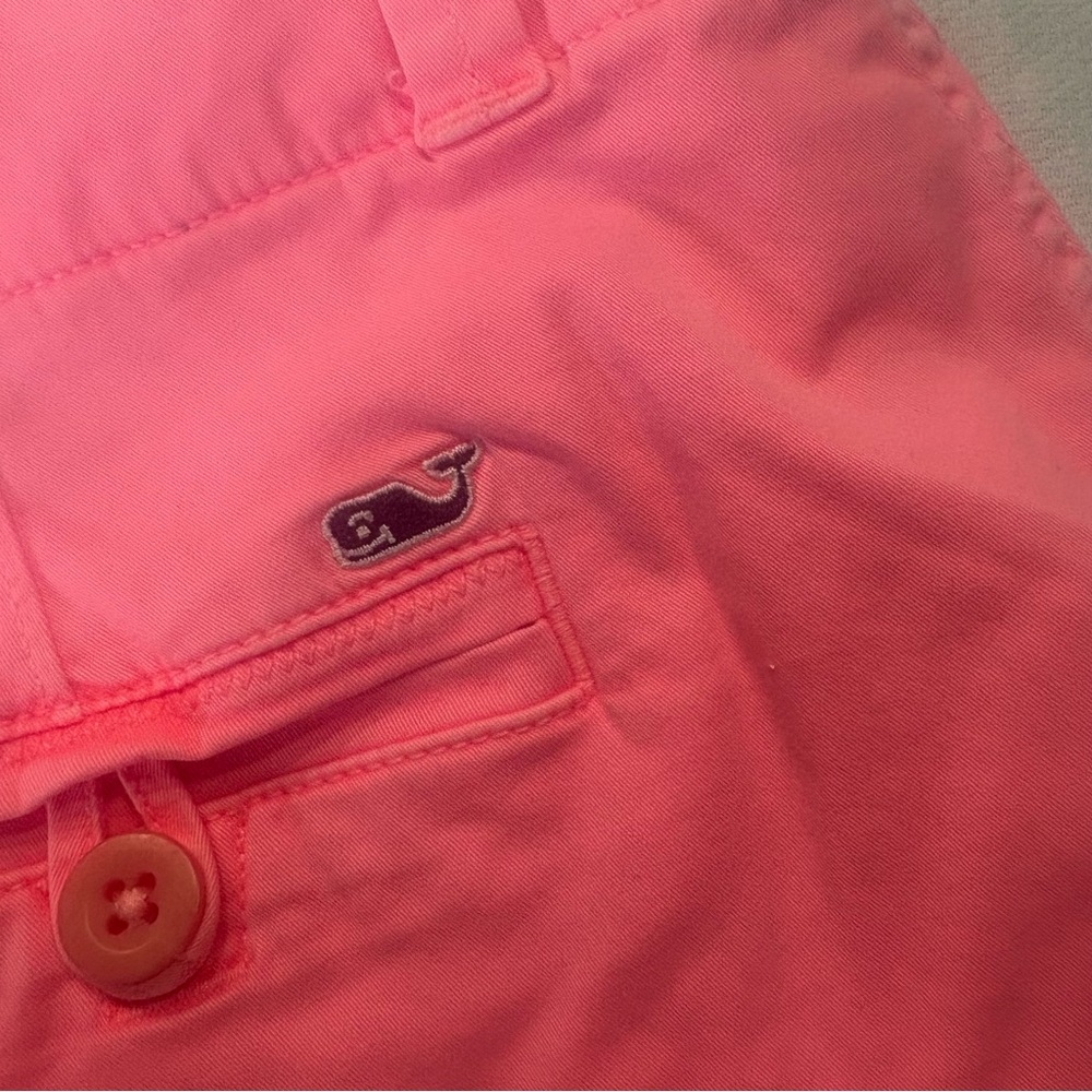Vineyard Vines Women’s Pink Cotton Shorts Size 4 Classic Preppy - Picture 6 of 14